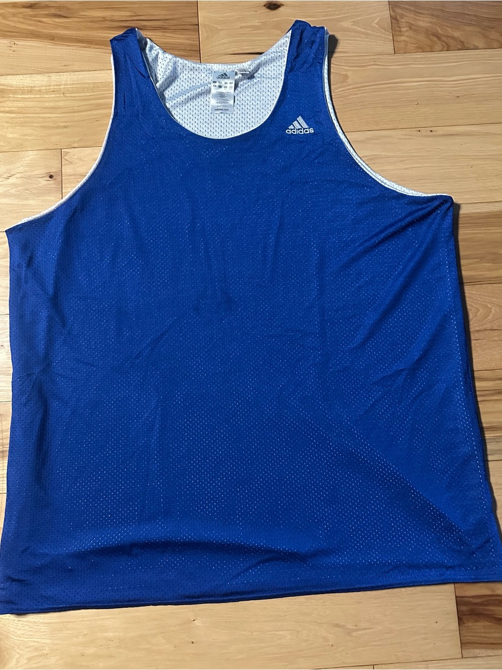 Reversible adidas Royal Blue Mesh Training Tank Top